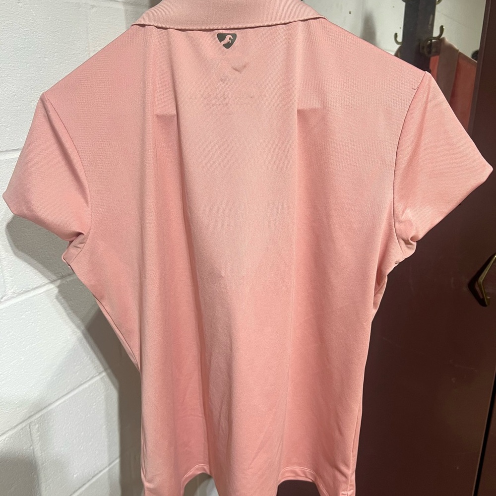 Pink tech fabric Aubrion polo - Picture 3 of 3